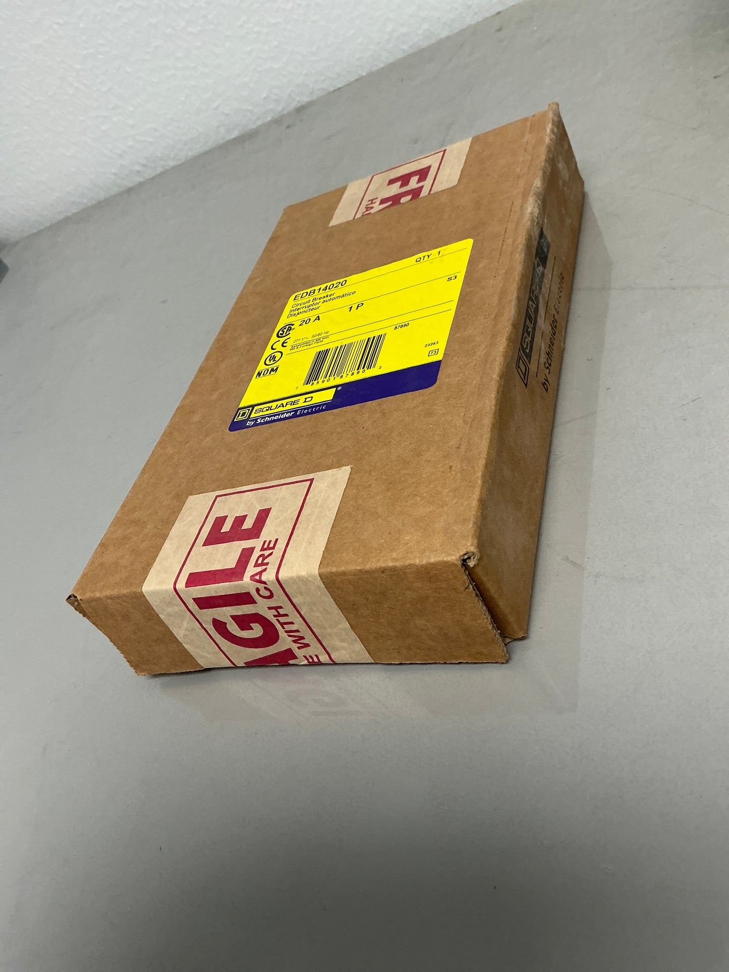 New Square D EDB14020 1 Pole, 20 Amps, 277 Volts