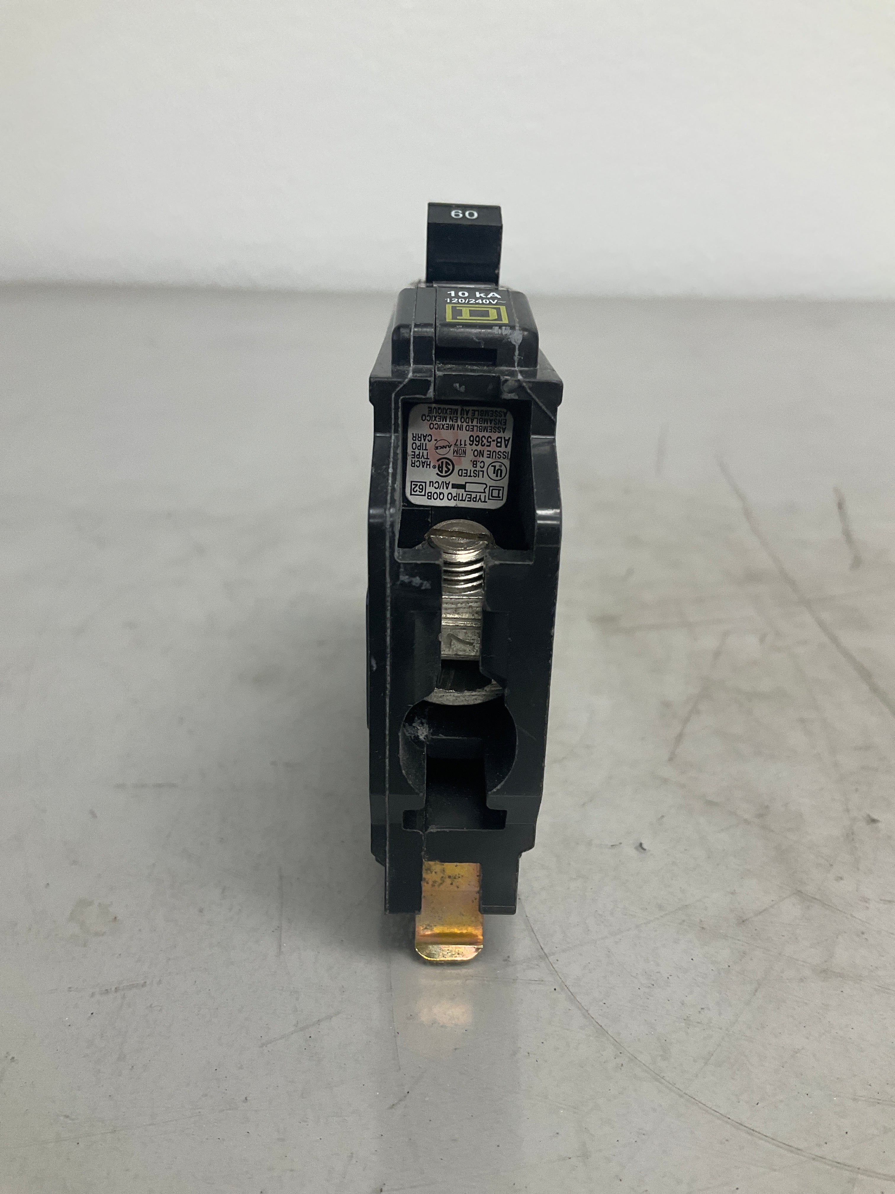 Used Square D QOB160 1 Pole, 60 Amps, 240 Volts