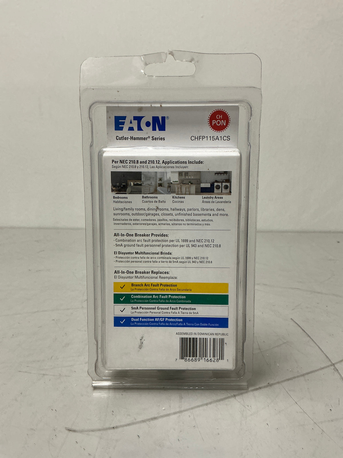 New  Eaton CHFP115A1CS 1 Pole, 15 Amps, 120 Volts Circuit Breaker