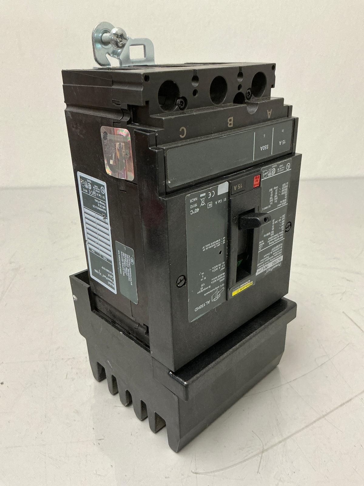 New Square D HJA36015YP 3 Pole, 15 Amps,  600 Volts Circuit Breaker
