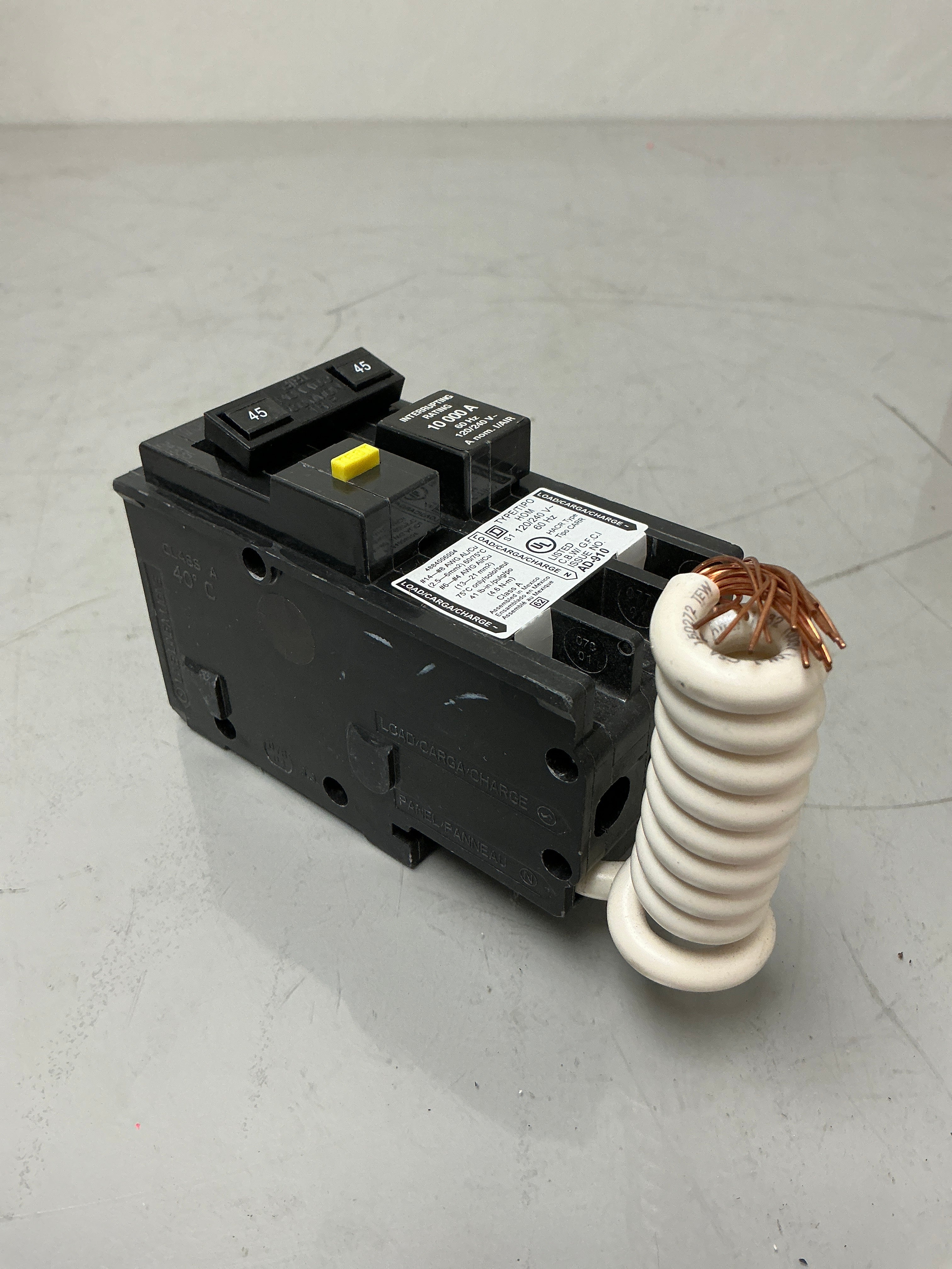 New Square D HOM245GFI 2 Pole, 45 Amps, 240 Volts Circuit Breaker