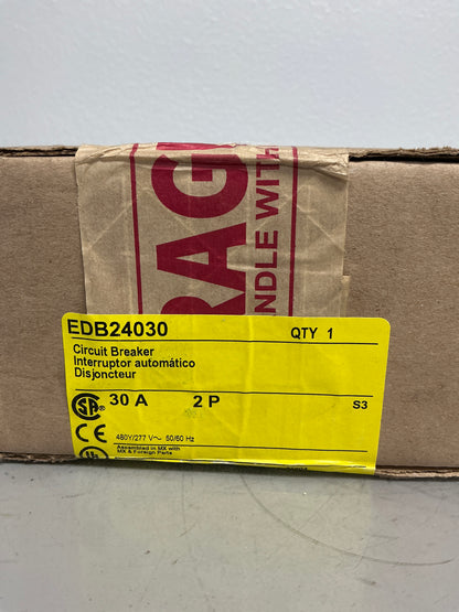 New Square D EDB24030 2 Pole, 30 Amps, 480 Volts