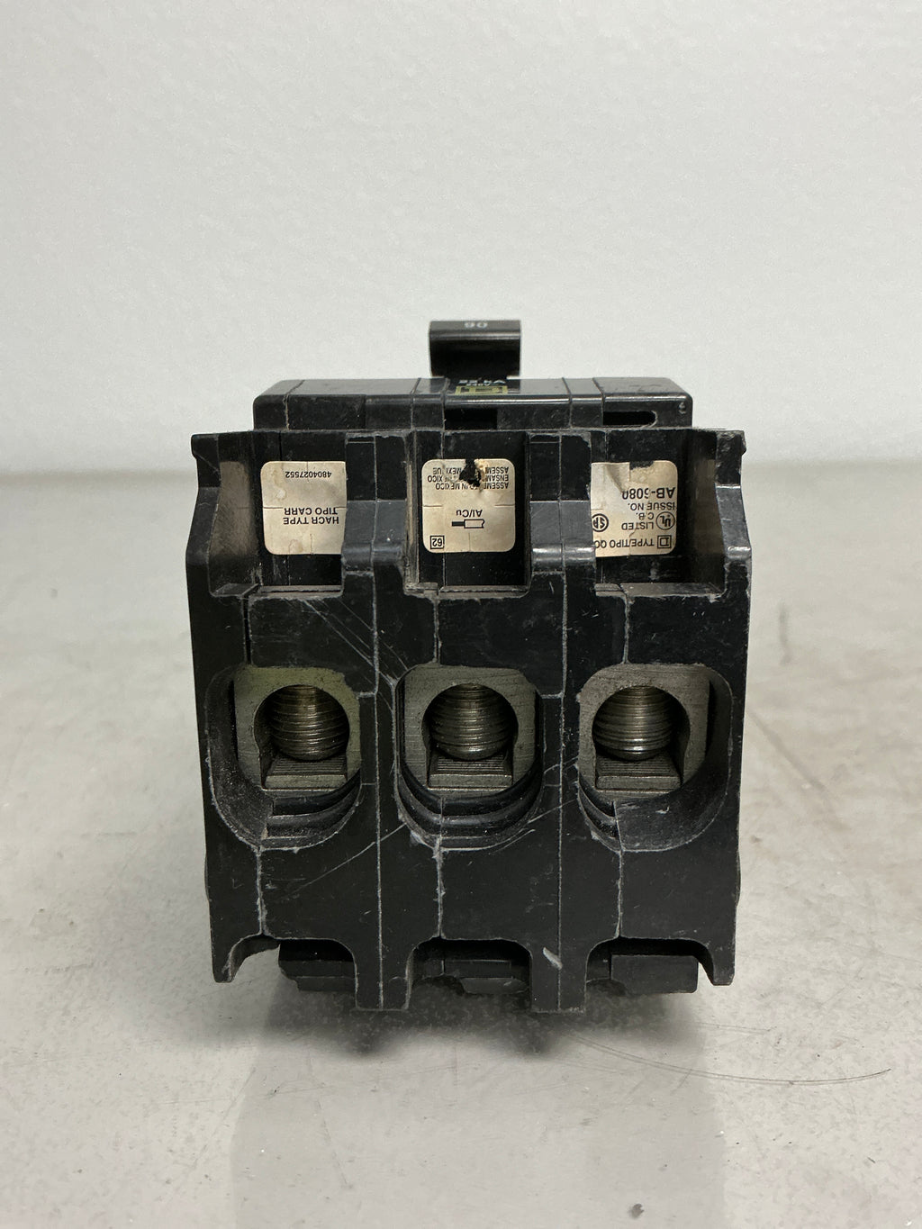 Used Square D QOB390VH 3 Pole, 90 Amps, 240 Volts