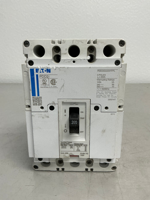 New Eaton PDD23G0200TFFL 3 Poles, 200 Amps