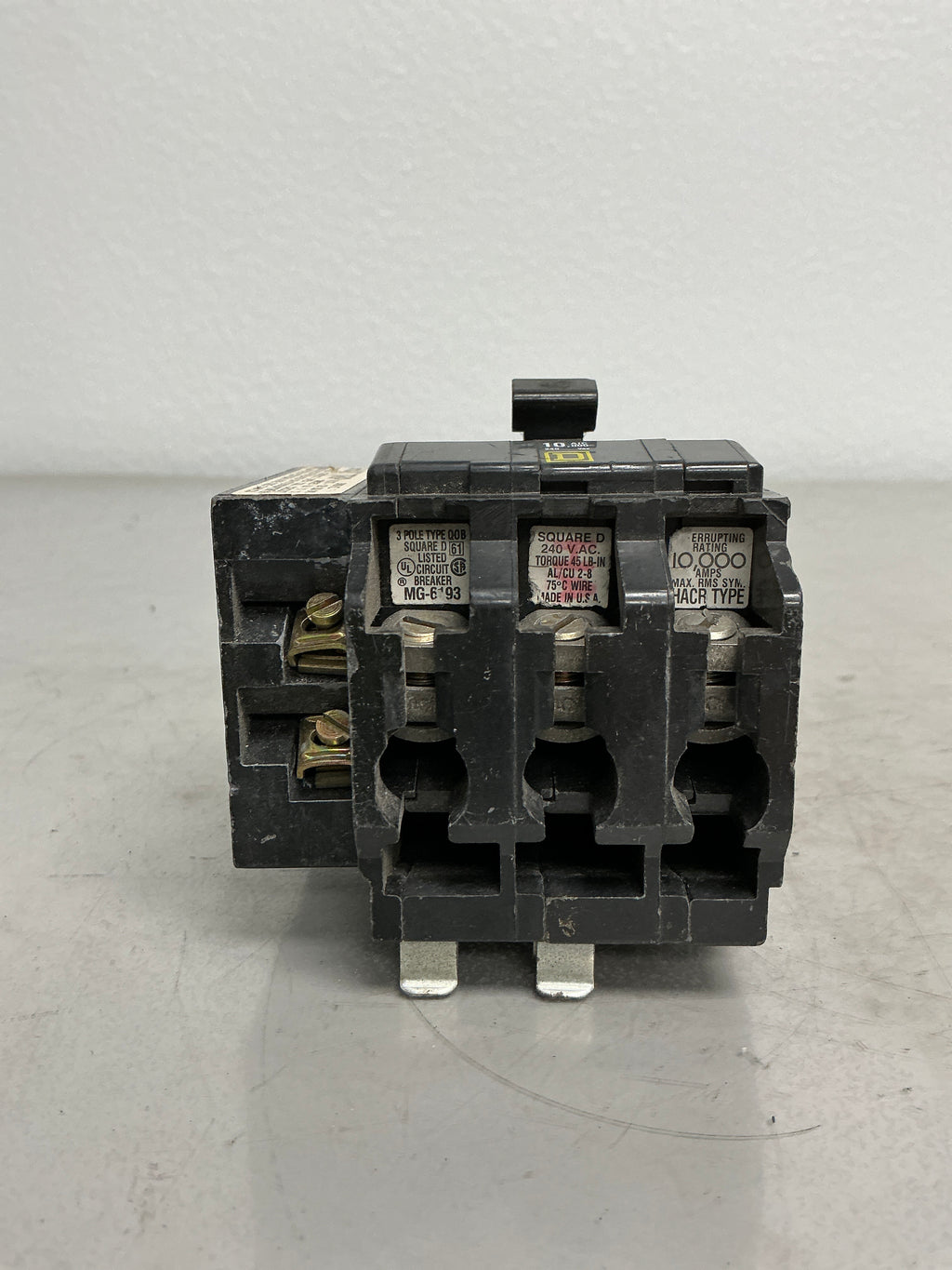 Used Square D QOB3401021 (Shunt Trip) 3 Pole, 40 Amps, 240 Volts