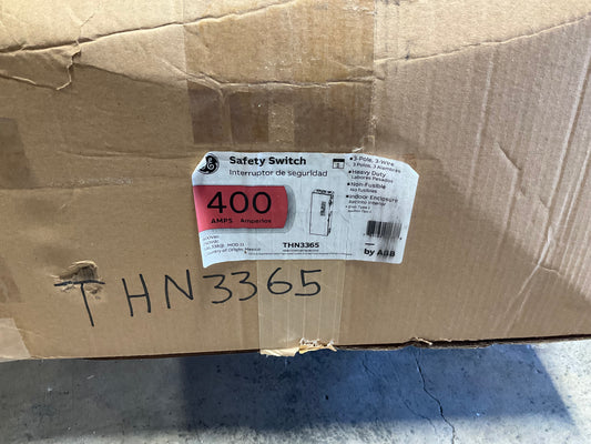 New GE  THN3365 Disconnect 400 Amp 600 Volt Non Fusible Indoor