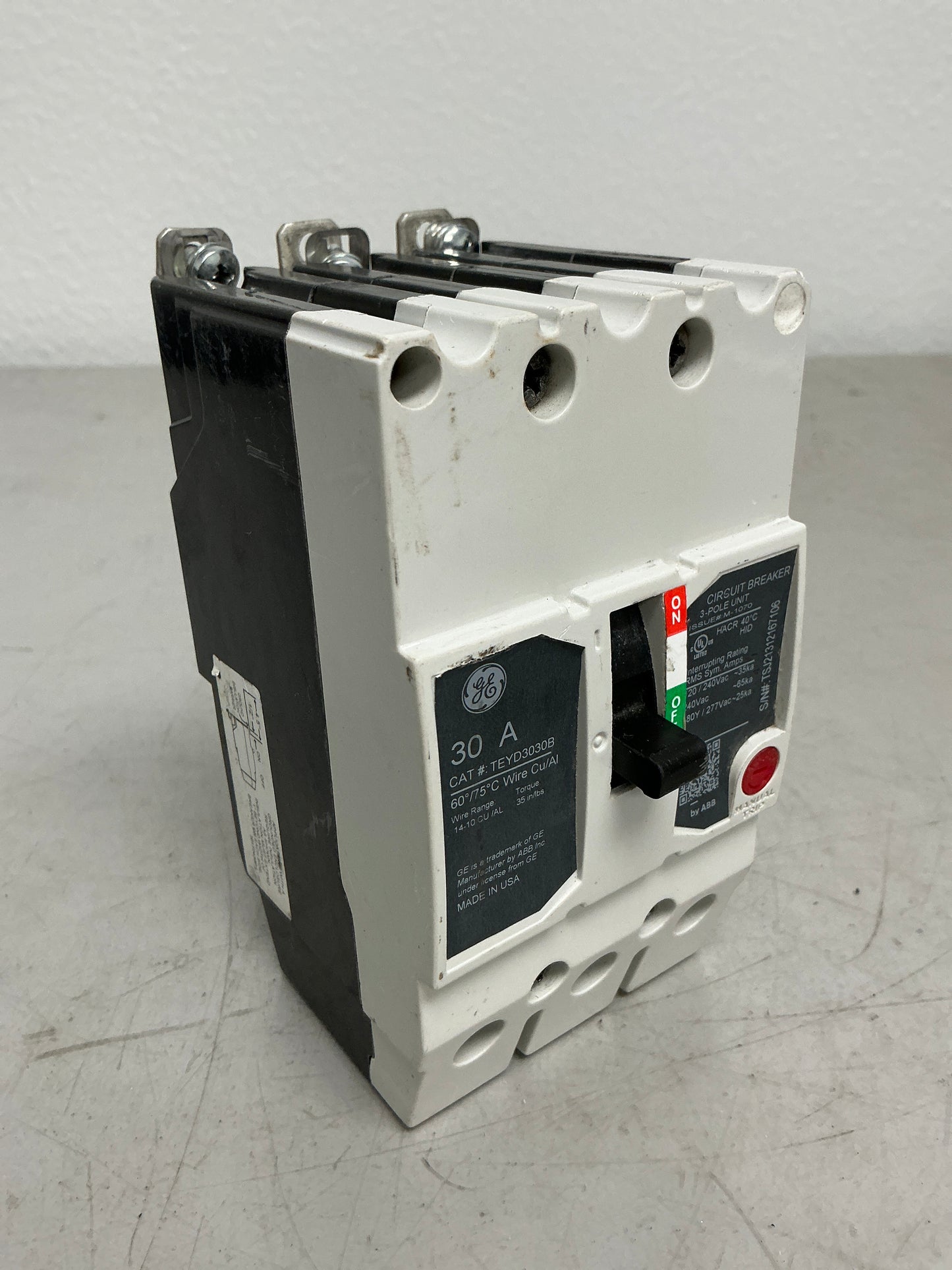 New TEYD3030B 3 Pole, 30 Amps, 480 Volts