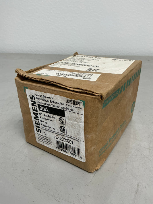 New Siemens B12000S01 1 Pole, 20 Amps, 240 Volts