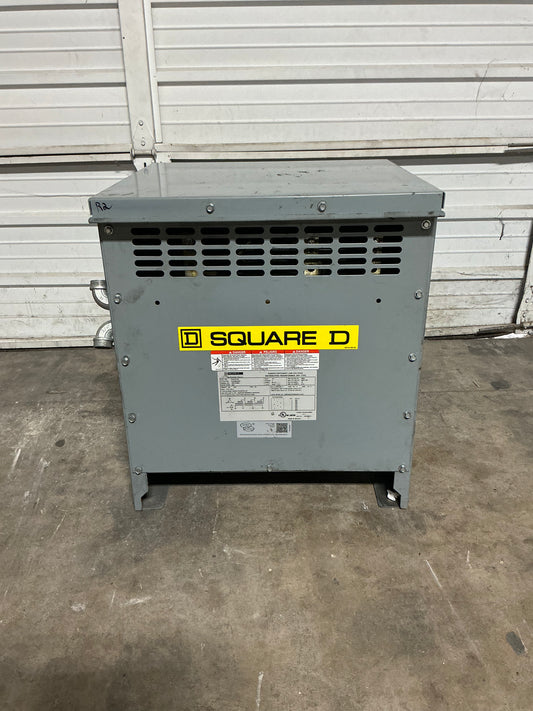 Used Square D 15 KVA,480 Volt Primary 208y/120 Volt Secondary (Delta Y) 3 Phase Transformer