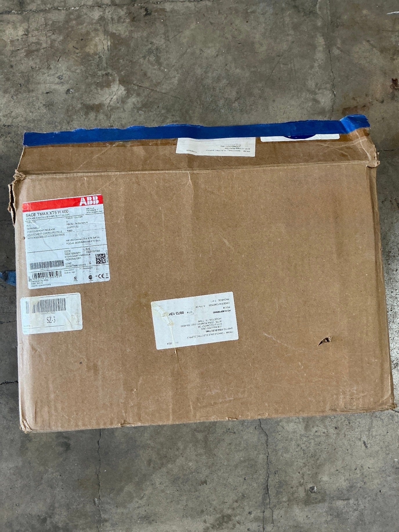 New ABB SACE TMAX XT5 H 400 Amps, 3 Pole, 480 Volts
