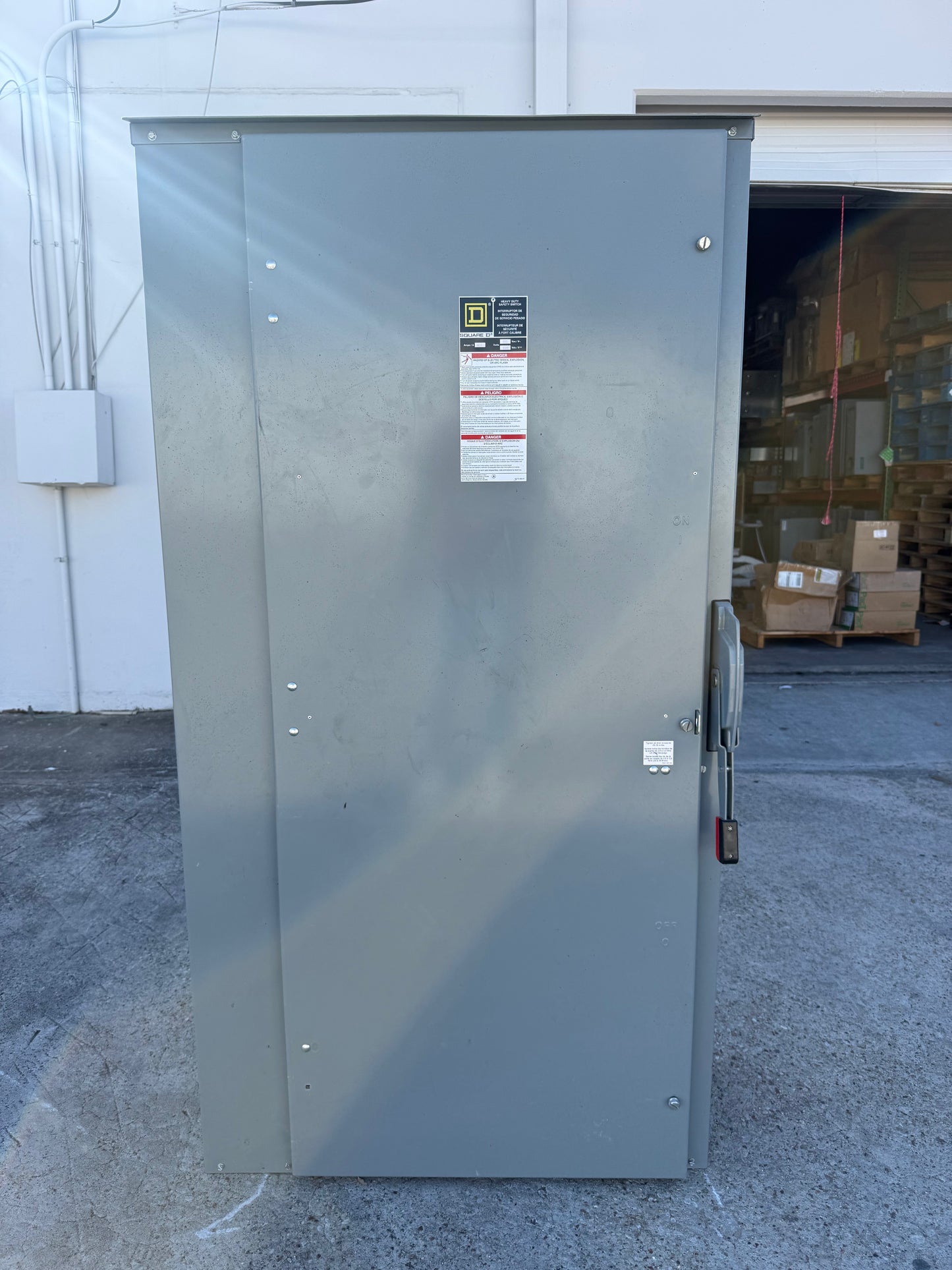 Used HU367R Square D Disconnect, 800 Amp, 600 Volt, 3R Outdoor, Non-Fused