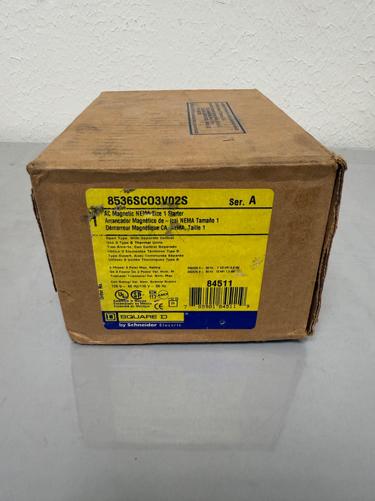 Square D 8536SCO3V02S AC Magnetic NEMA Size 1 Starter